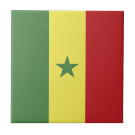 Senegal flagga kakelplatta