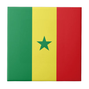 Senegal flagga kakelplatta