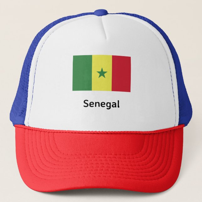 Senegal Flagga Keps (Framsida)
