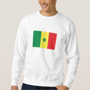 Senegal flagga lång ärmad tröja