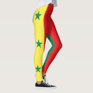 Senegal flagga leggings
