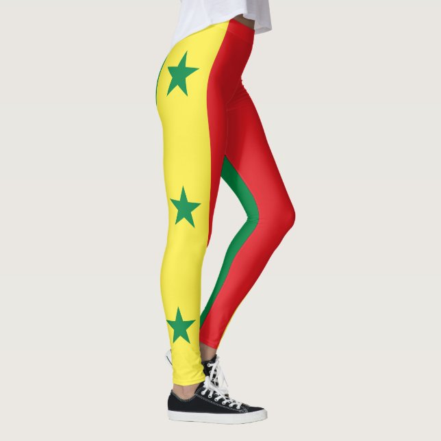 Senegal flagga leggings (Höger)