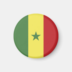 Senegal flagga magnet