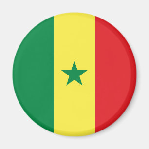 Senegal flagga magnet