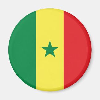 Senegal flagga magnet
