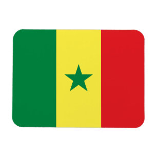 Senegal flagga magnet