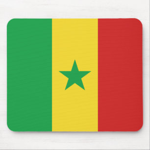 Senegal Flagga Mousepad Musmatta