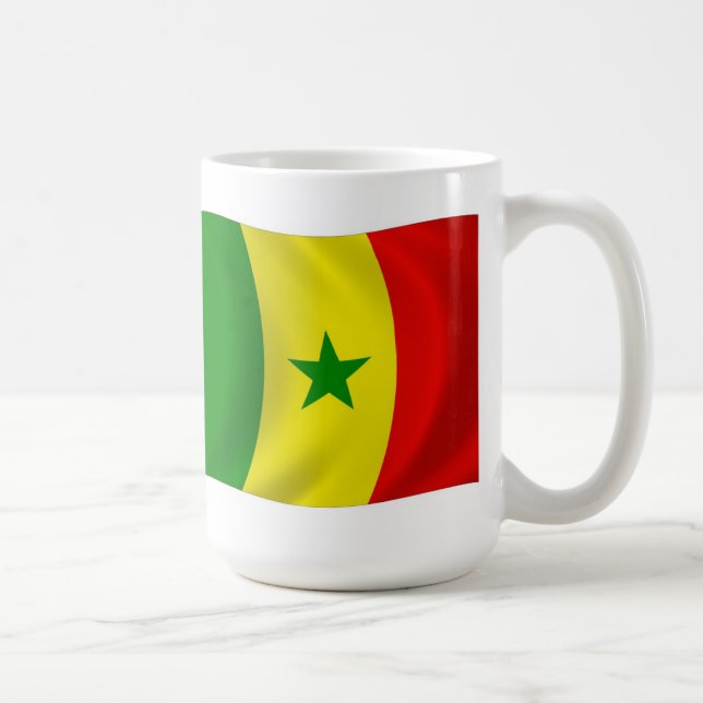 Senegal Flagga Mugg (Höger)