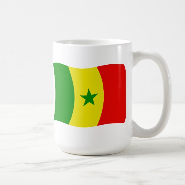 Senegal Flagga Mugg (Höger)
