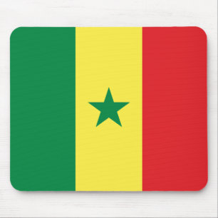 Senegal flagga musmatta