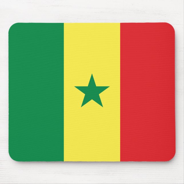 Senegal flagga musmatta (Framsidan)