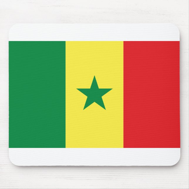Senegal Flagga Musmatta (Framsidan)
