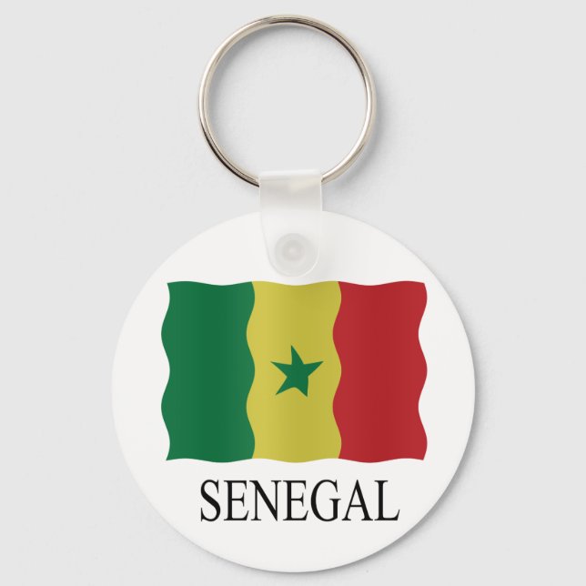 Senegal flagga nyckelring (Framsida)
