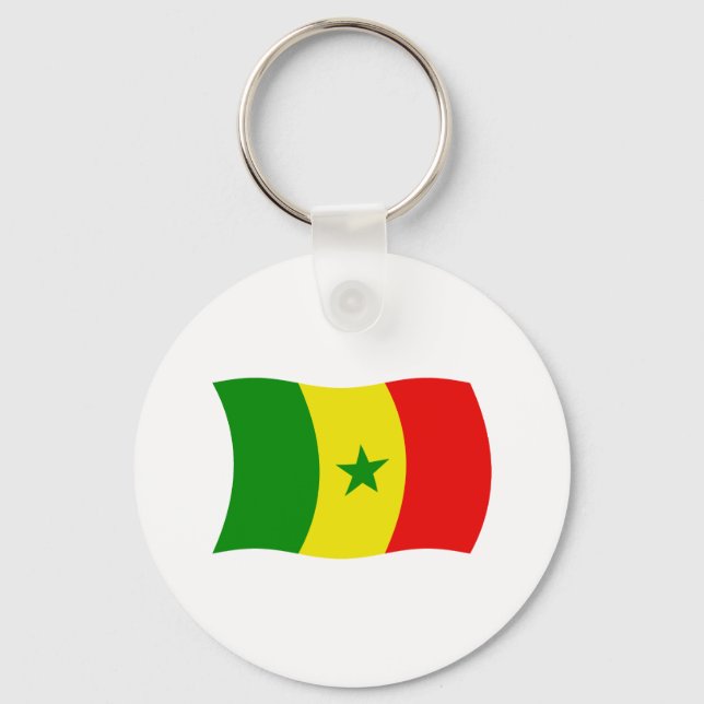 Senegal Flagga Nyckelring (Framsida)