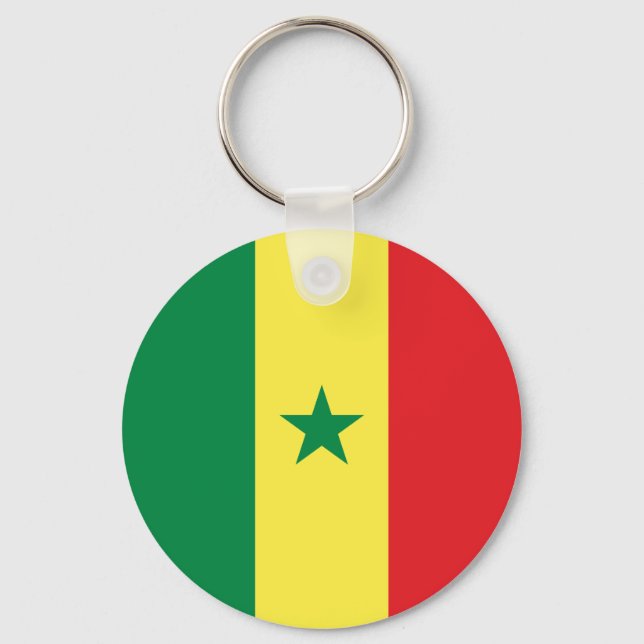 Senegal flagga nyckelring (Framsida)