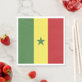 Senegal flagga pappersservett