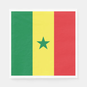 Senegal flagga pappersservett