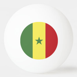 Senegal flagga pingisboll