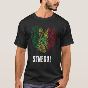 Senegal Flagga Senegalese Flagga Senegal DNA Seneg T Shirt
