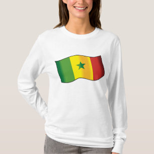 Senegal Flagga Senegalesisk Stolthet Grön Gul Röd T Shirt