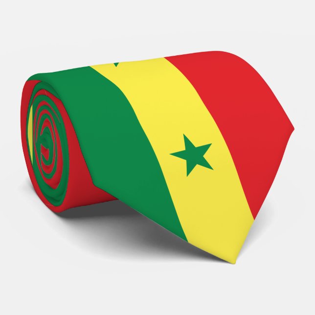 Senegal flagga slips (Rullad)