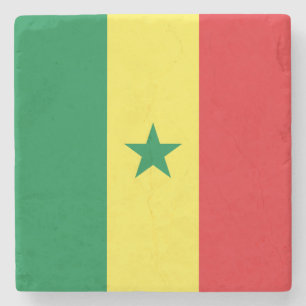 Senegal flagga stenunderlägg