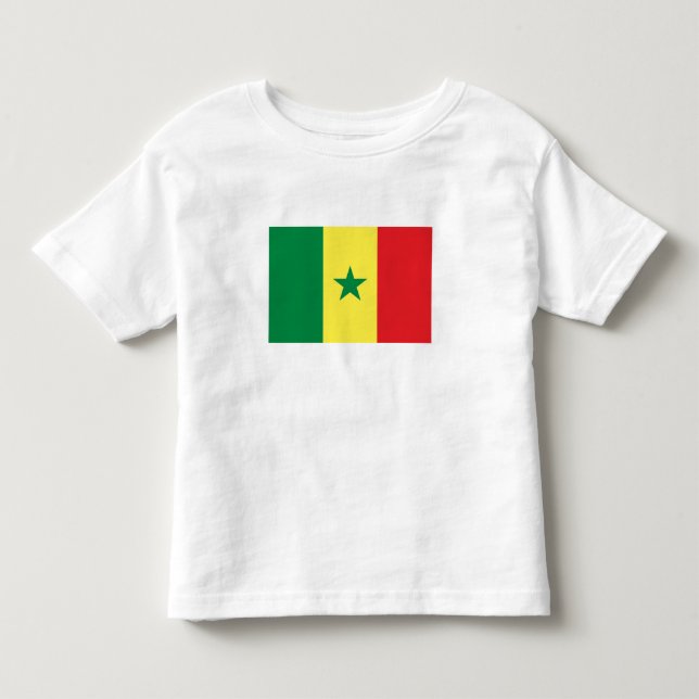 Senegal flagga t shirt (Framsida)