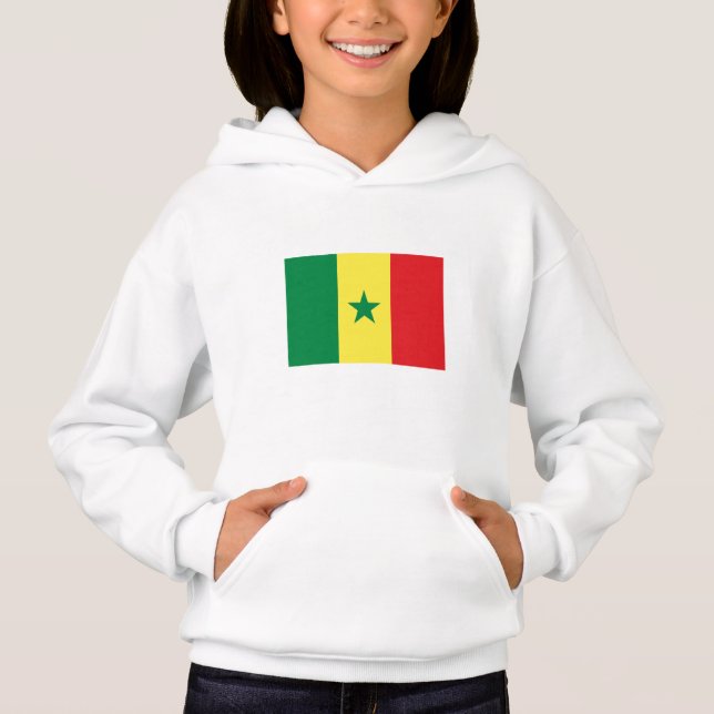 Senegal flagga t shirt (Framsida)