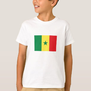 Senegal flagga t shirt