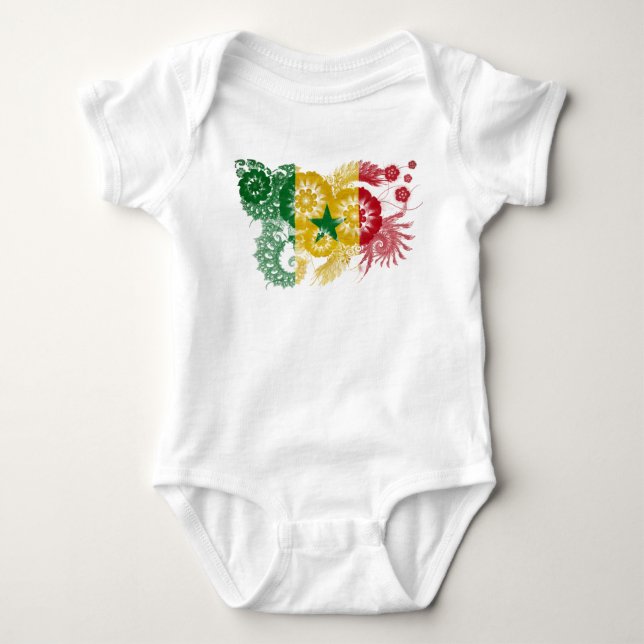 Senegal flagga tee shirt (Framsida)