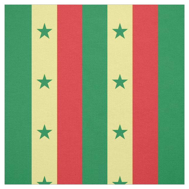 Senegal flagga tyg (Provkarta)