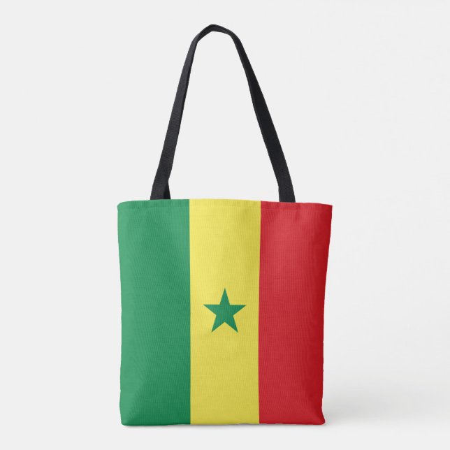 Senegal flagga tygkasse (Baksida)