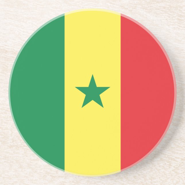 Senegal flagga underlägg (Framsidan)