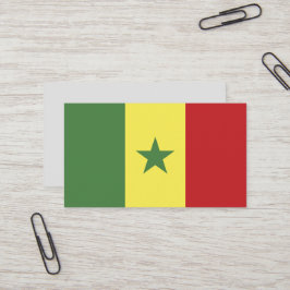 Senegal flagga visitkort