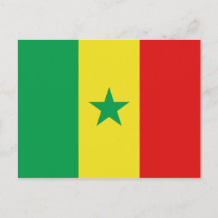 Senegal Flagga vykort