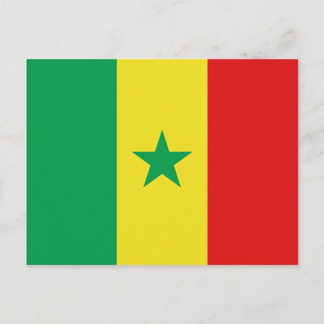 Senegal Flagga vykort (Framsida)