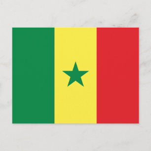 Senegal flagga vykort