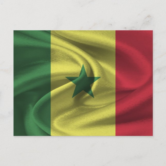 Senegal flagga vykort (Framsida)