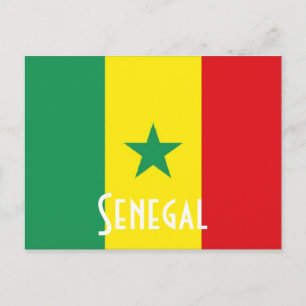 Senegal flagga vykort