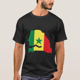 Senegal flaggakarta tröja