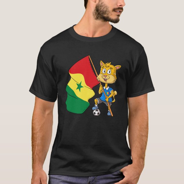 Senegal Fläkt Cat T Shirt (Framsida)