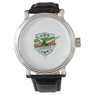Senegal Fotboll 2026 Fotboll Fet Land Typografi Armbandsur