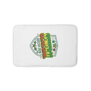 Senegal Fotboll 2026 Fotboll Fet Land Typografi Badrumsmatta