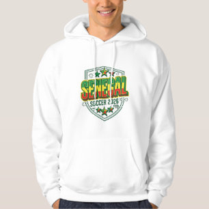 Senegal Fotboll 2026 Fotboll Fet Land Typografi Hoodie