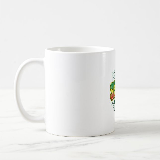 Senegal Fotboll 2026 Fotboll Fet Land Typografi Kaffemugg (Vänster)