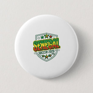Senegal Fotboll 2026 Fotboll Fet Land Typografi Knapp