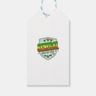 Senegal Fotboll 2026 Fotboll Fet Land Typografi Presentetikett