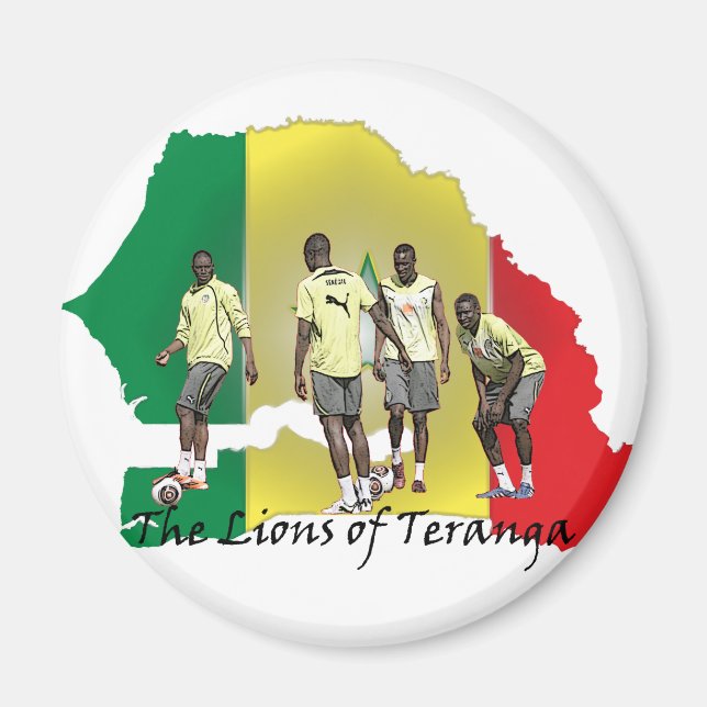 Senegal Futbol Magnet (Framsidan)