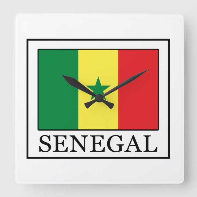 Senegal Fyrkantig Klocka (Framsida)
