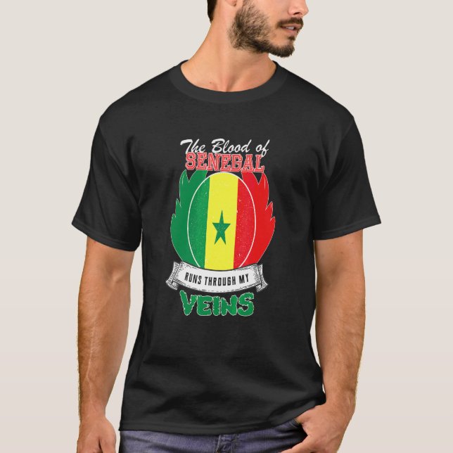 Senegal i mina ådror t shirt (Framsida)